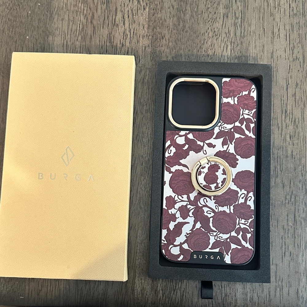 BURGA Tease Me - iPhone 16 Pro Max Case Elite Dark MagSafe with ring holder